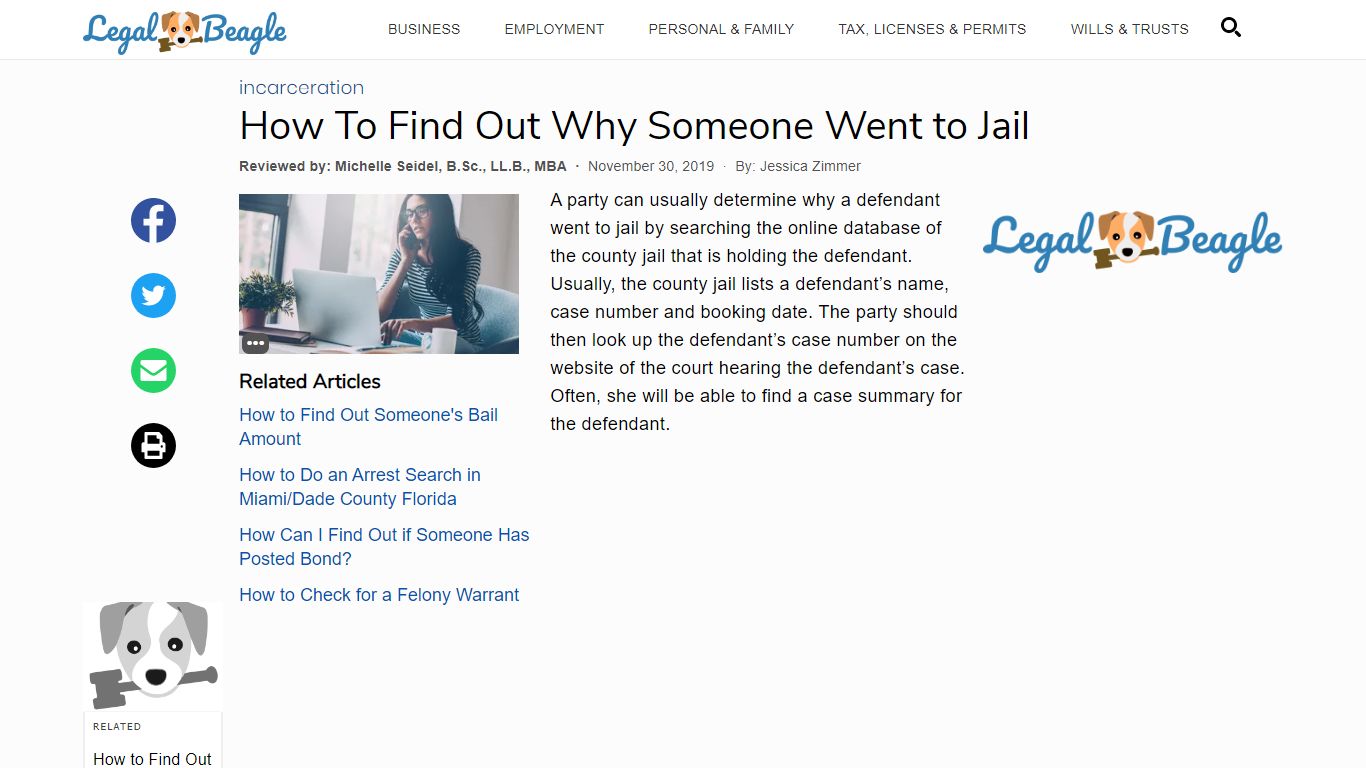 How To Find Out Why Someone Went to Jail | Legal Beagle